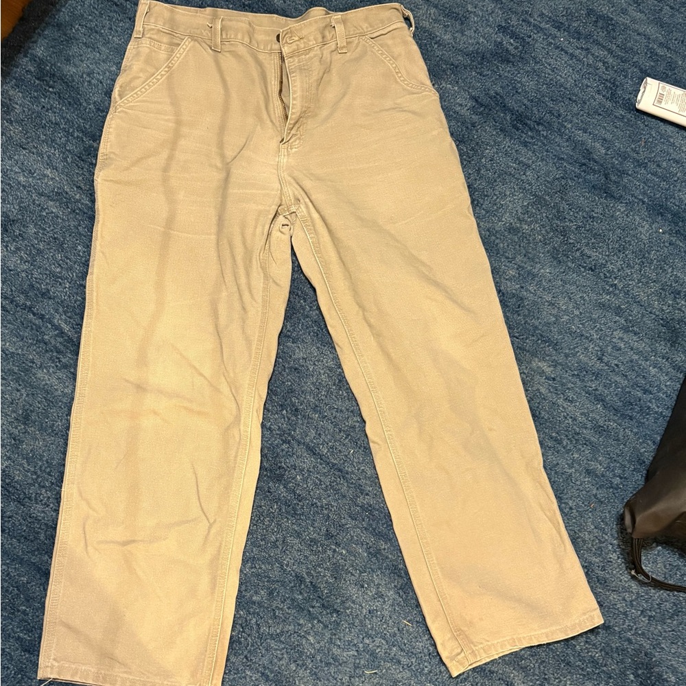Men's Beige Casual Pants